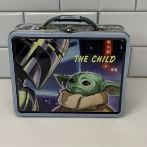 Star Wars The Mandalorian & The Child (Baby Yoda) Small Tin Tote Lunch Box